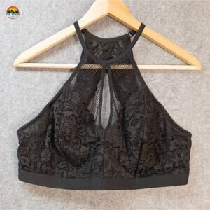 Torrid Lace Bralette Bra Black Pullover Adjustable Women's Plus Size 0X (10/12)